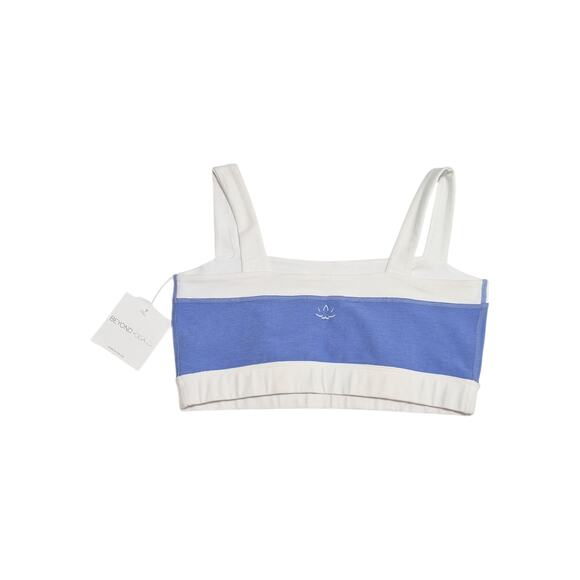 Beyond Yoga Spacedye Horizon Colorblock Bra Womens Large Purple Blue Workout - Picture 3 of 6